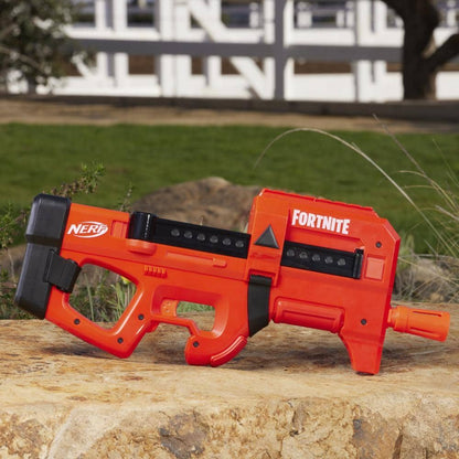Nerf -  Fortnite Compact Smg Motorized Dart Blaster Ultra Red Wrap 8-dart Internal Clip Includes 8 Nerf Elite Foam Darts Hasbro
