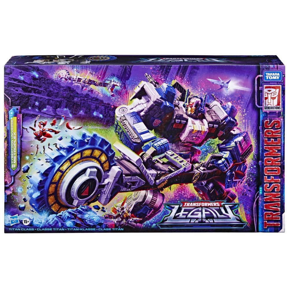 Transformers Generations Legacy Series Titan Cybertron Universe Metroplex Action Figure Hasbro