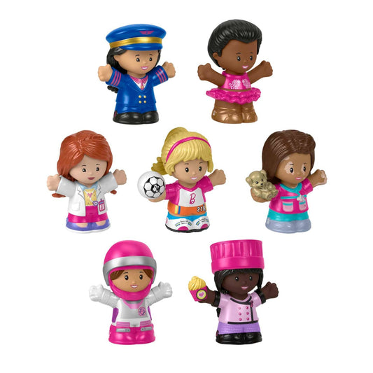 Barbie -  You Can Be Anything Figure Pack By Little People 7 Toys Figure Pk