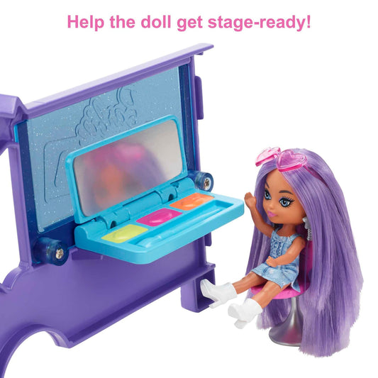 Barbie -  Extra Mini Minis Tour Bus Playset With Doll Expandable Vehicle Clothes And Accessories