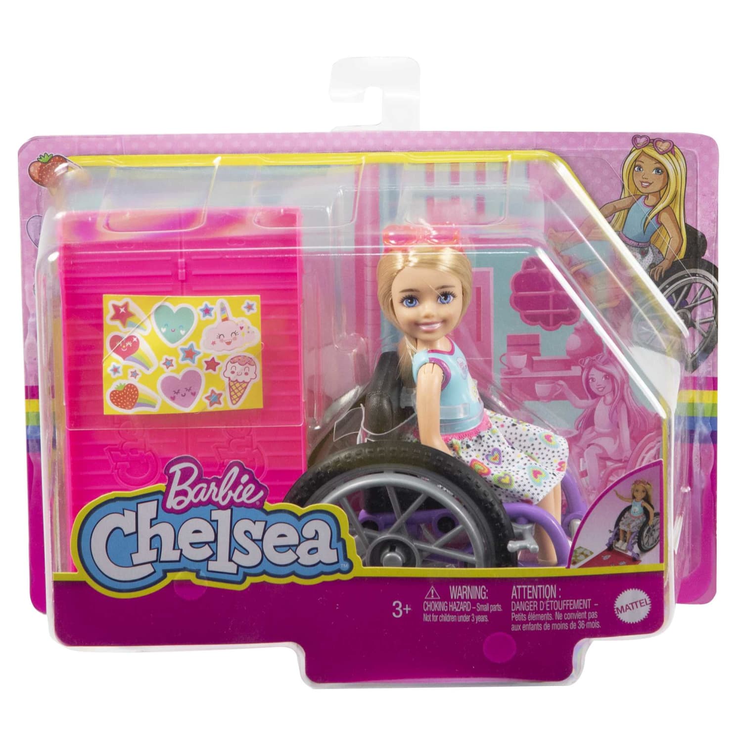Barbie - Chelsea Doll (blonde) & Wheelchair Toy For 3 Year Olds & Up