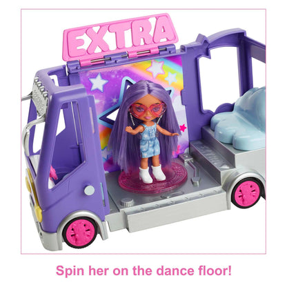 Barbie -  Extra Mini Minis Tour Bus Playset With Doll Expandable Vehicle Clothes And Accessories