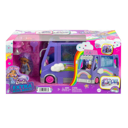 Barbie -  Extra Mini Minis Tour Bus Playset With Doll Expandable Vehicle Clothes And Accessories