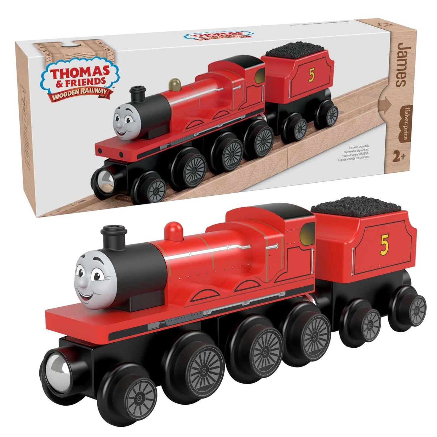 Thomas & Friends Wooden Railway James Engine And Coal-Car